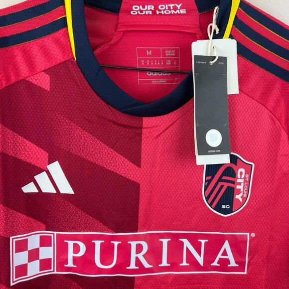 St. Louis City FC Size M MLS Adidas Authentic Home Jersey - 23/24 Kit - NWT - Picture 7 of 9